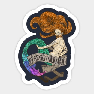 The Bearded Mermaid Sticker